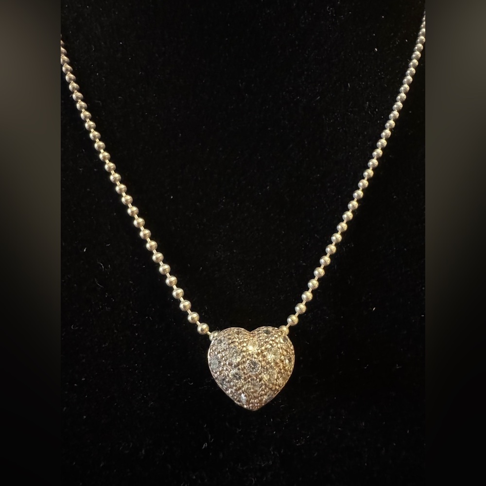 Folli Follie 2052-925 Silver Heart 2-Way Pendant Necklace